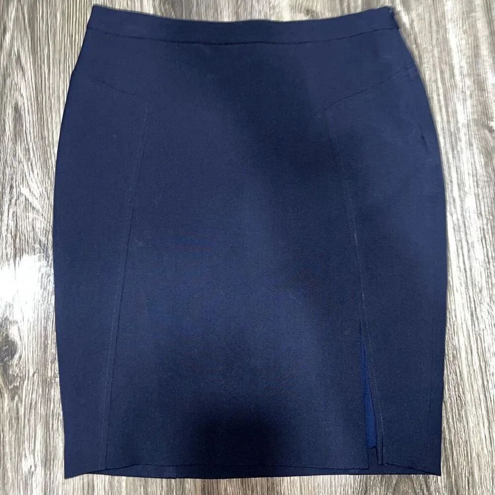 Banana Republic Size 2 Navy Pencil Skirt